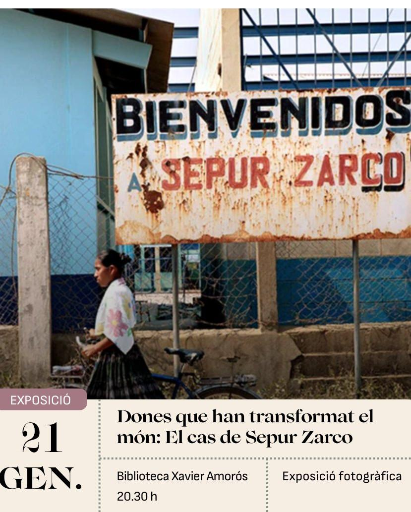 Exposició fotogràfica "Dones que han transformat el món: El cas de sepur Zarco"