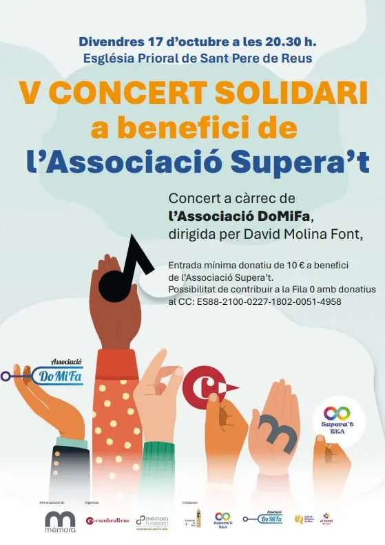 Concert solidari per Assoicació Supera't