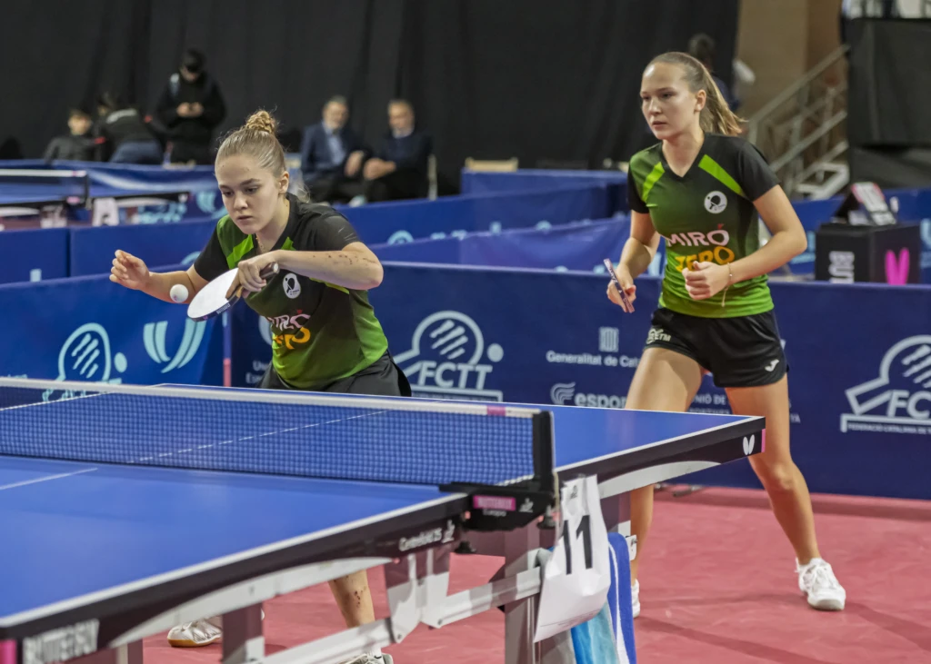 Alba Rodríguez i Renata Shypsha del CTT Ganxets - Foto Antonio Álvarez