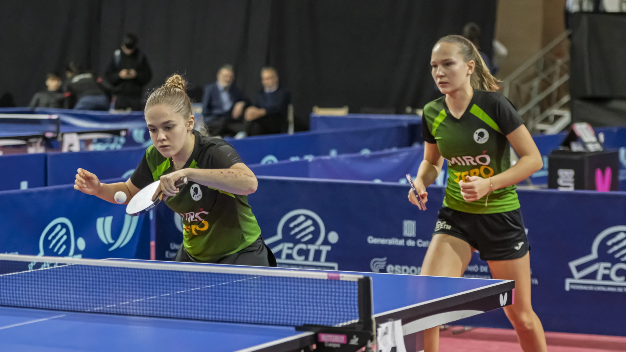 Alba Rodríguez i Renata Shypsha del CTT Ganxets - Foto Antonio Álvarez