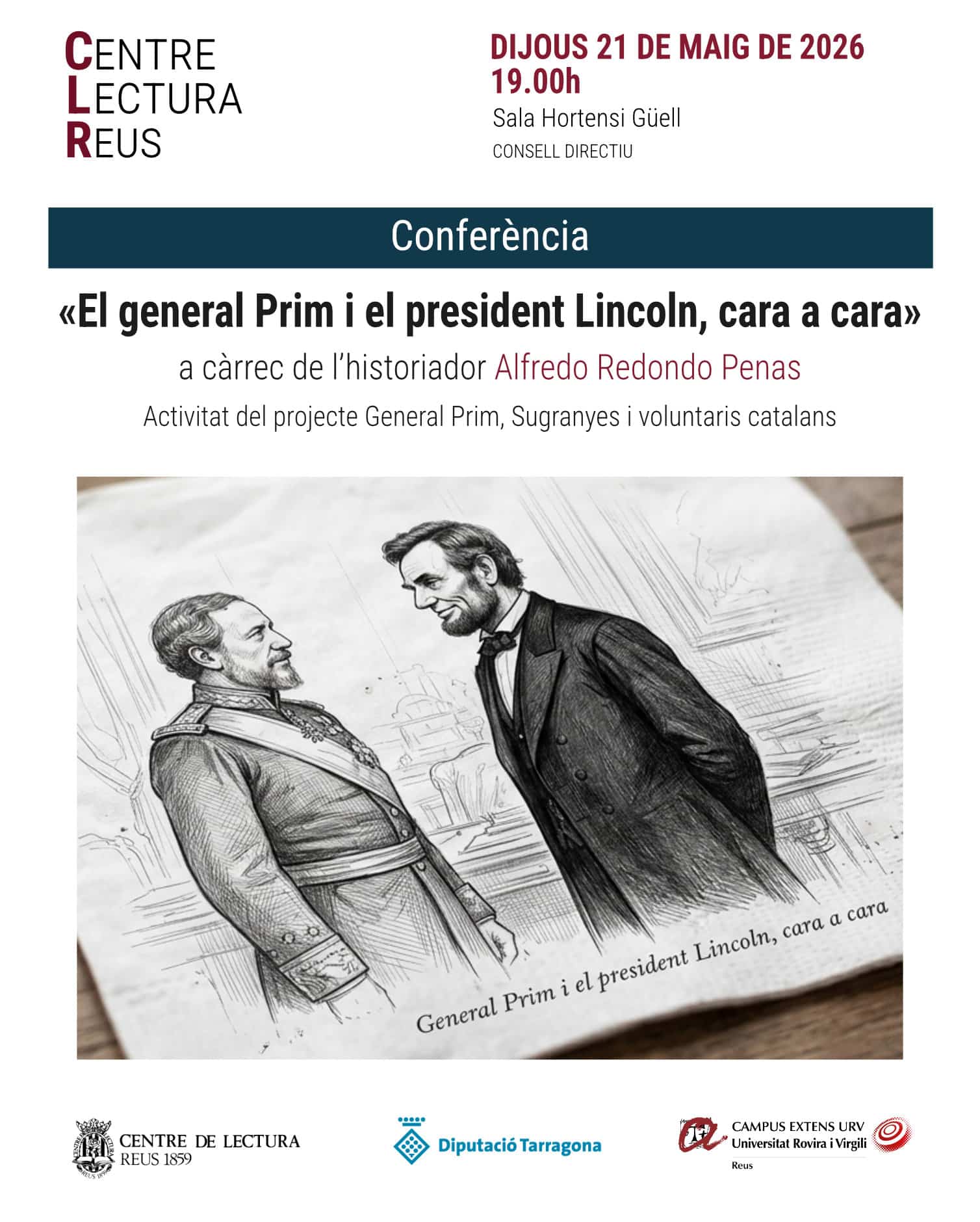 Conferència: El general Prim i el president Lincoln, cara a cara