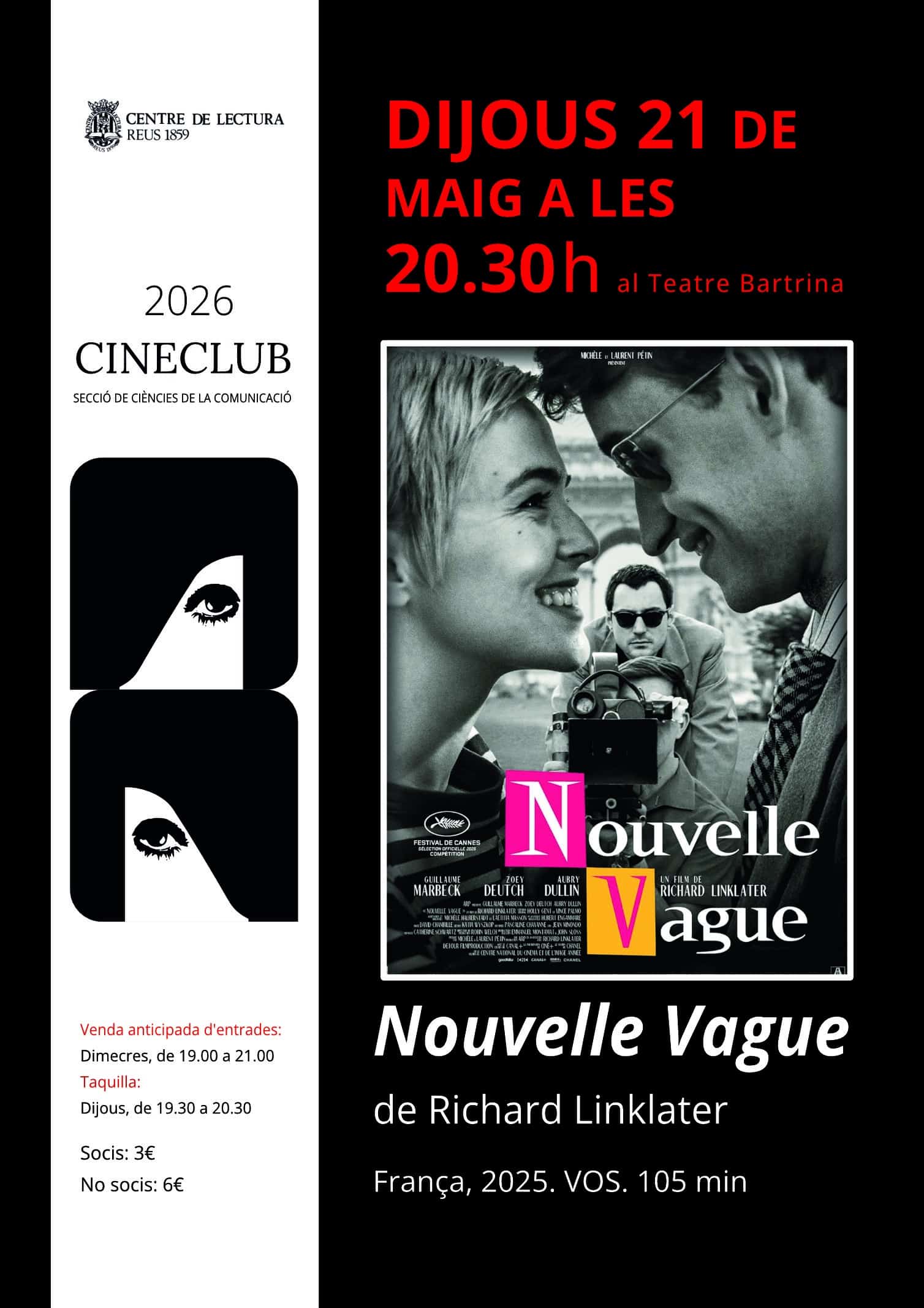 Projecció de la pel·lícula: Nouvelle Vague