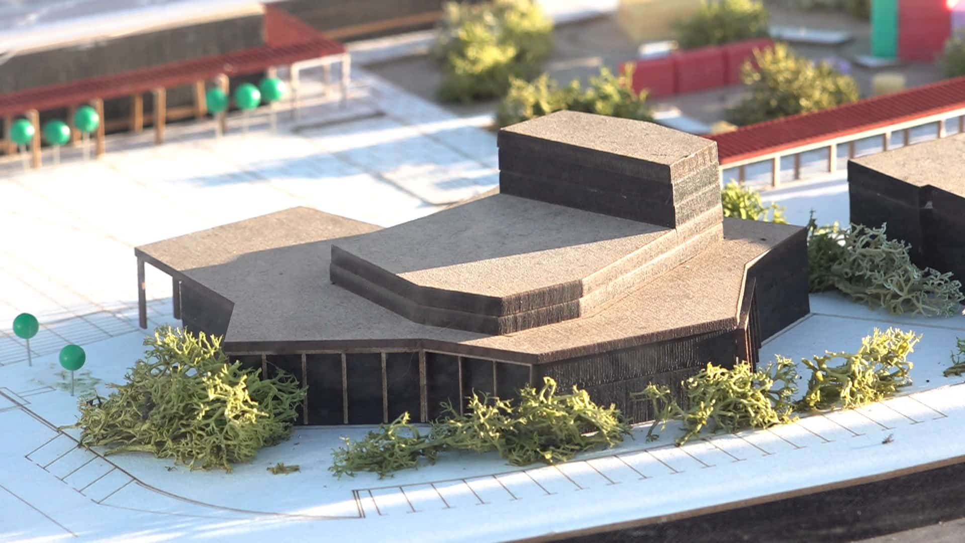 Mont-roig posa la primera pedra del futur Teatre Auditori Mestre Benaiges