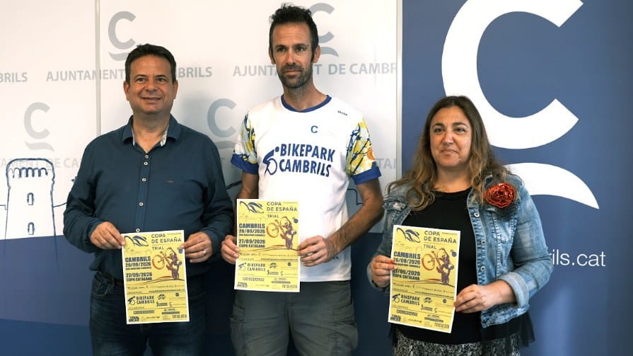 Presentació de les finals de trial al bikepark de Cambrils