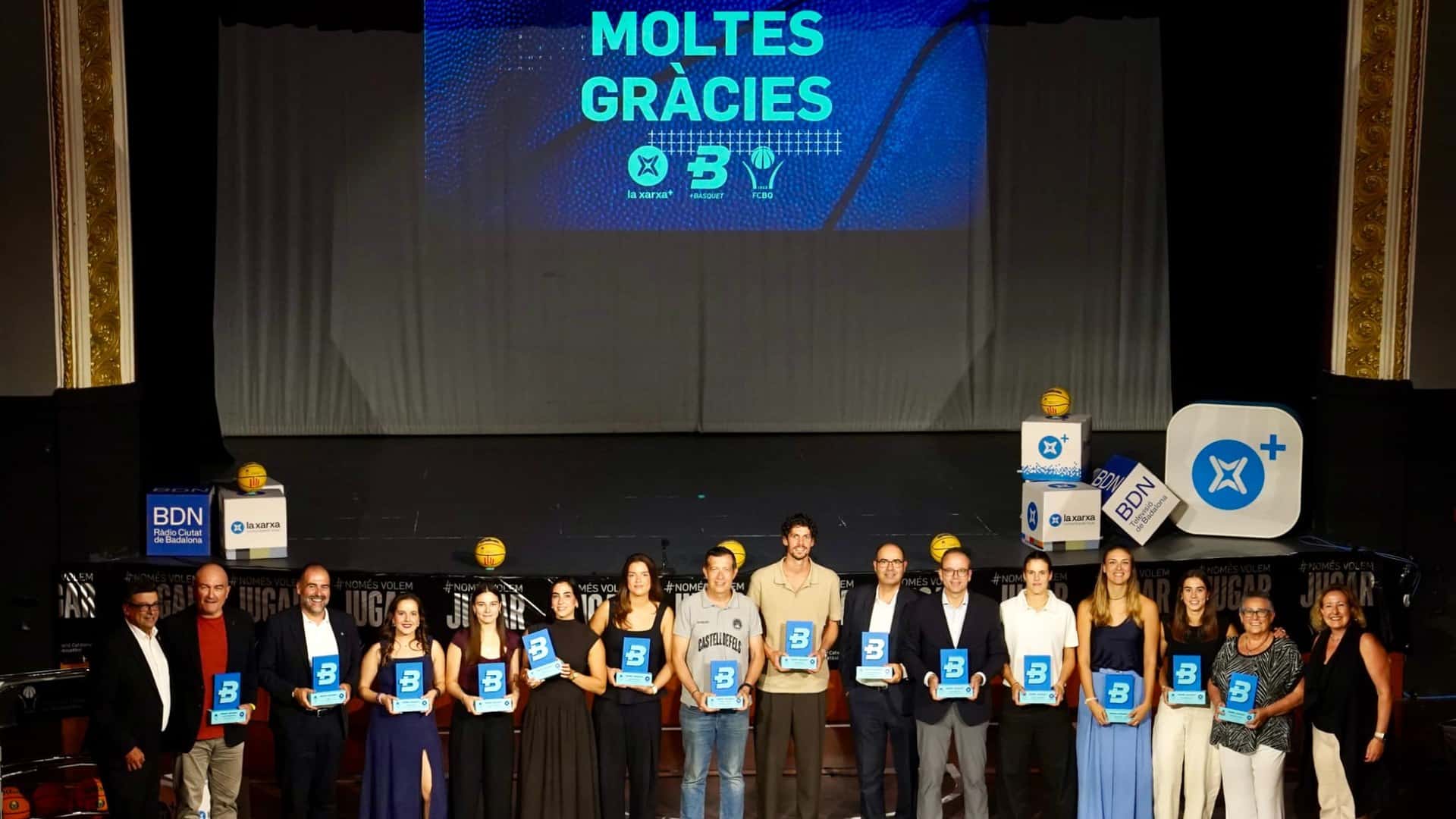 Guardonats de la gala dels Premis +Bàsquet, on Reus ha rebut el reconeixement per la Capitalitat del Bàsquet Femení