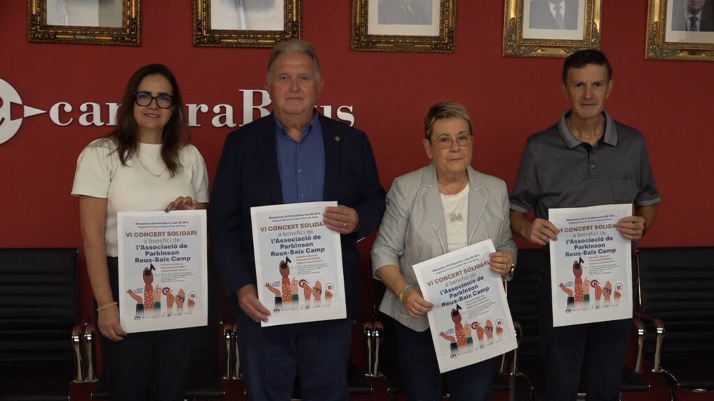 Presentació del VI Concert Solidari a benefici de l’Associació de Parkinson Reus-Baix Camp a la Cambra de Comerç de Reus