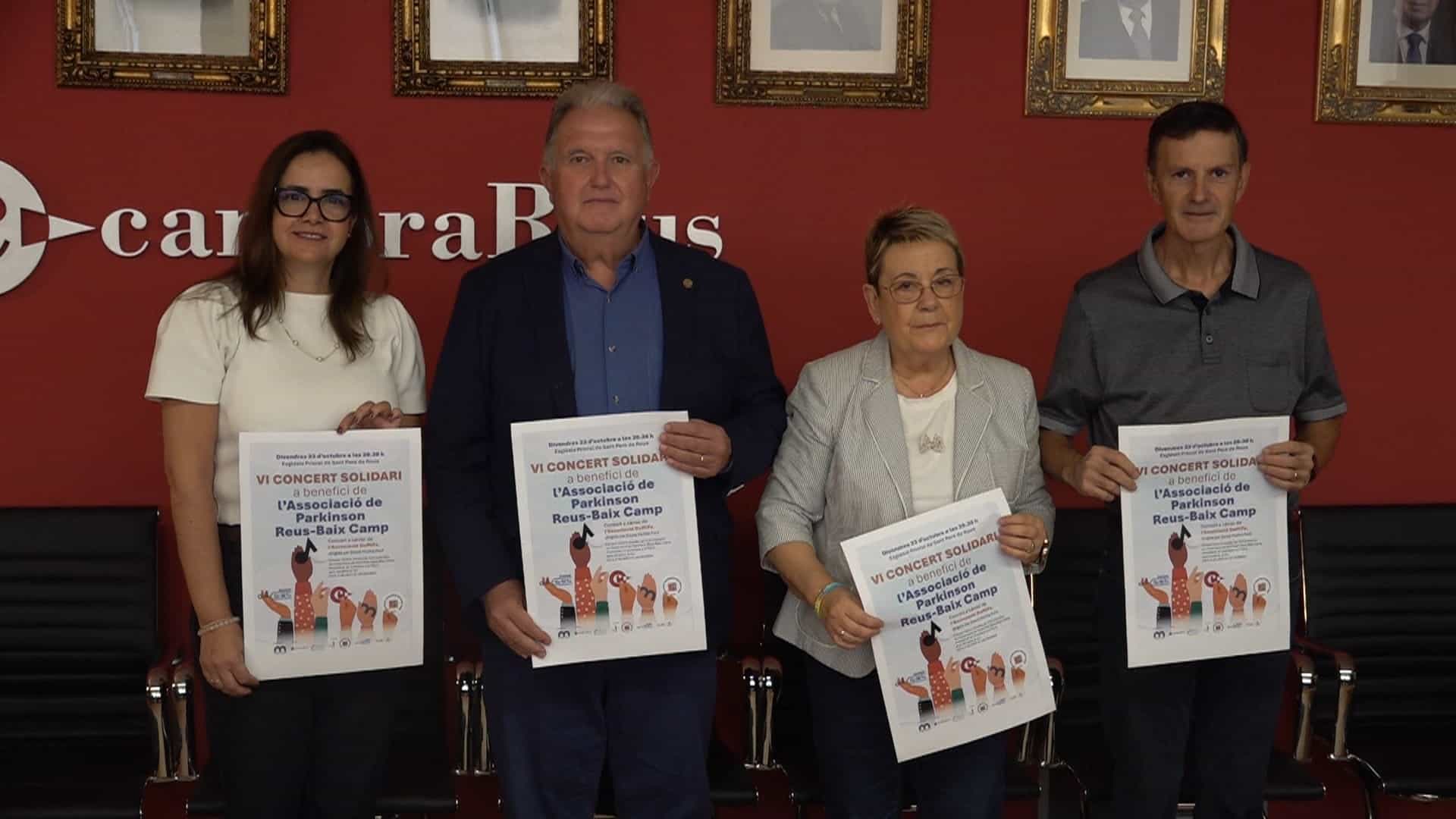 Presentació del VI Concert Solidari a benefici de l’Associació de Parkinson Reus-Baix Camp a la Cambra de Comerç de Reus