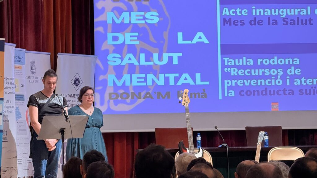 Lectura del manifest a l’acte inaugural del Mes de la Salut Mental de Reus