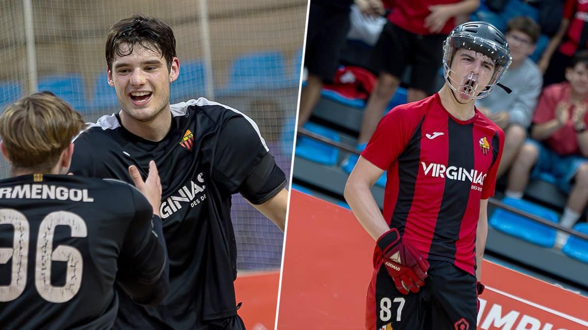 Jugadors del Reus Deportiu en un muntatge fotogràfic